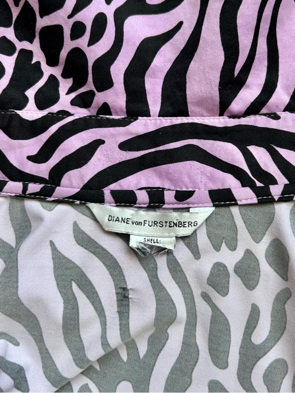 Diane Von Furstenberg Leopard Julie Jeanne 3/4 Sleeve Silk Wrap Dress S - Picture 10 of 11